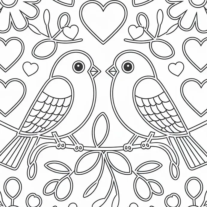 Valentine's Day Coloring Pages