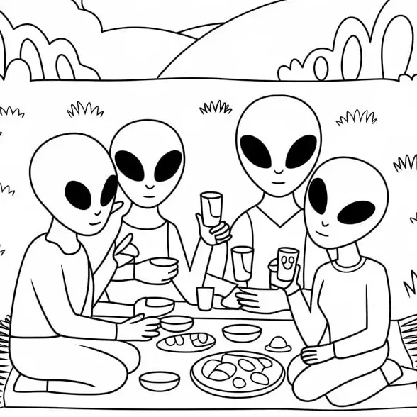 Space Coloring Pages